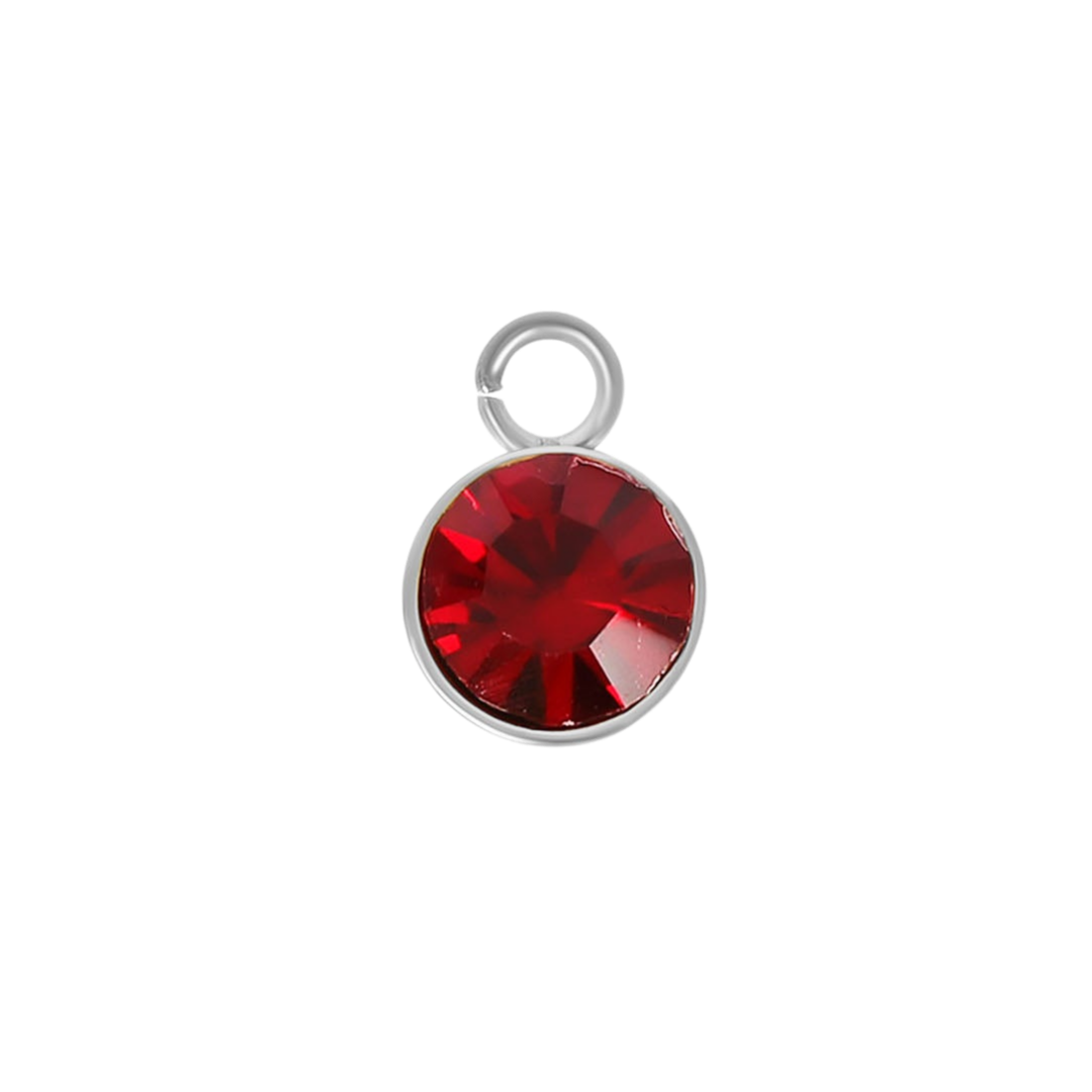 Mini Silver Birthstone Charms