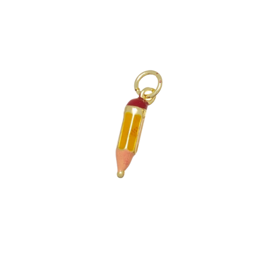 Mini Gold Pencil Charm