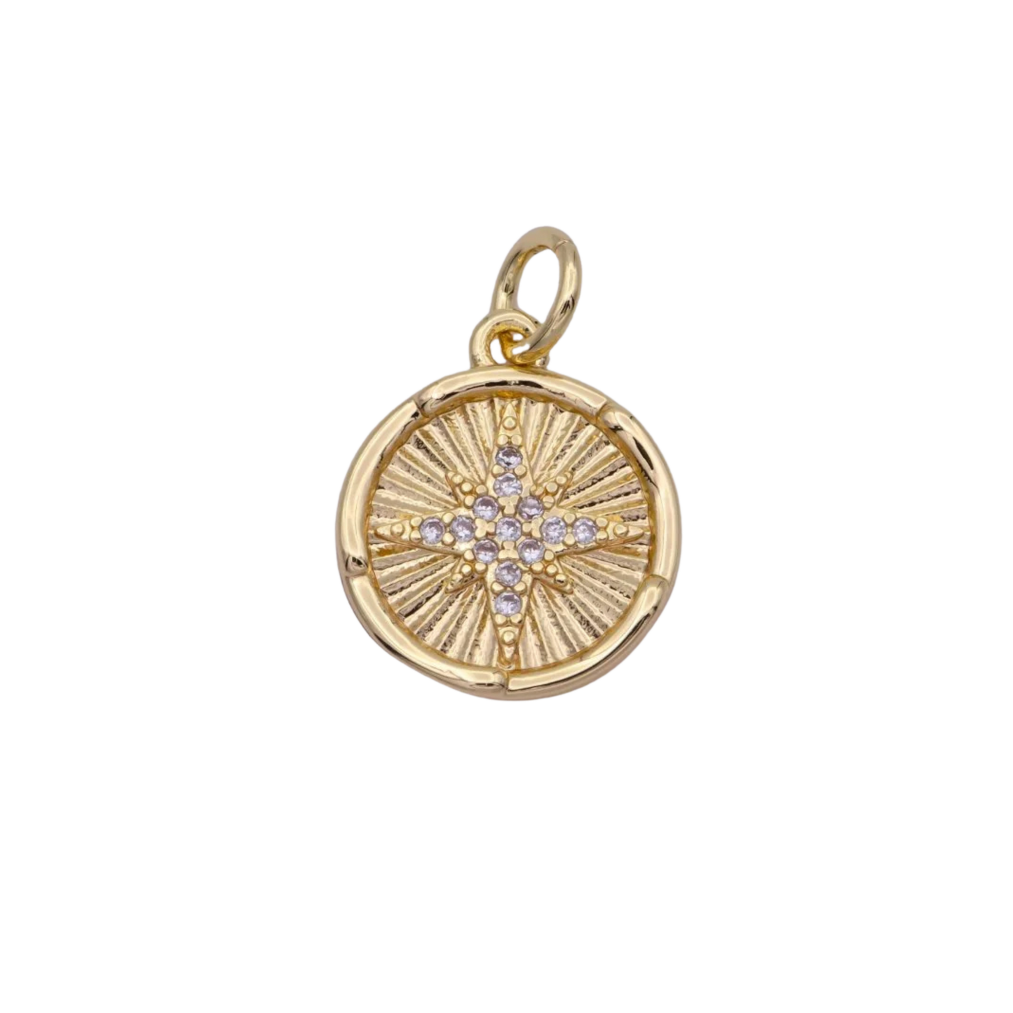 Small North Star Coin Charm
