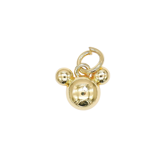 Mini Gold Mouse Charm