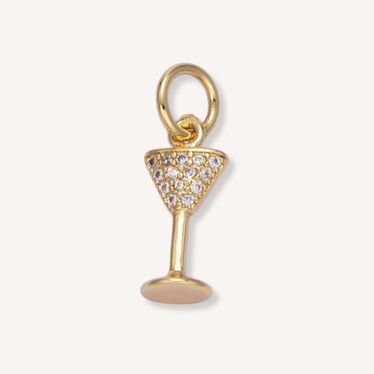 Mini Martini Glass Charm