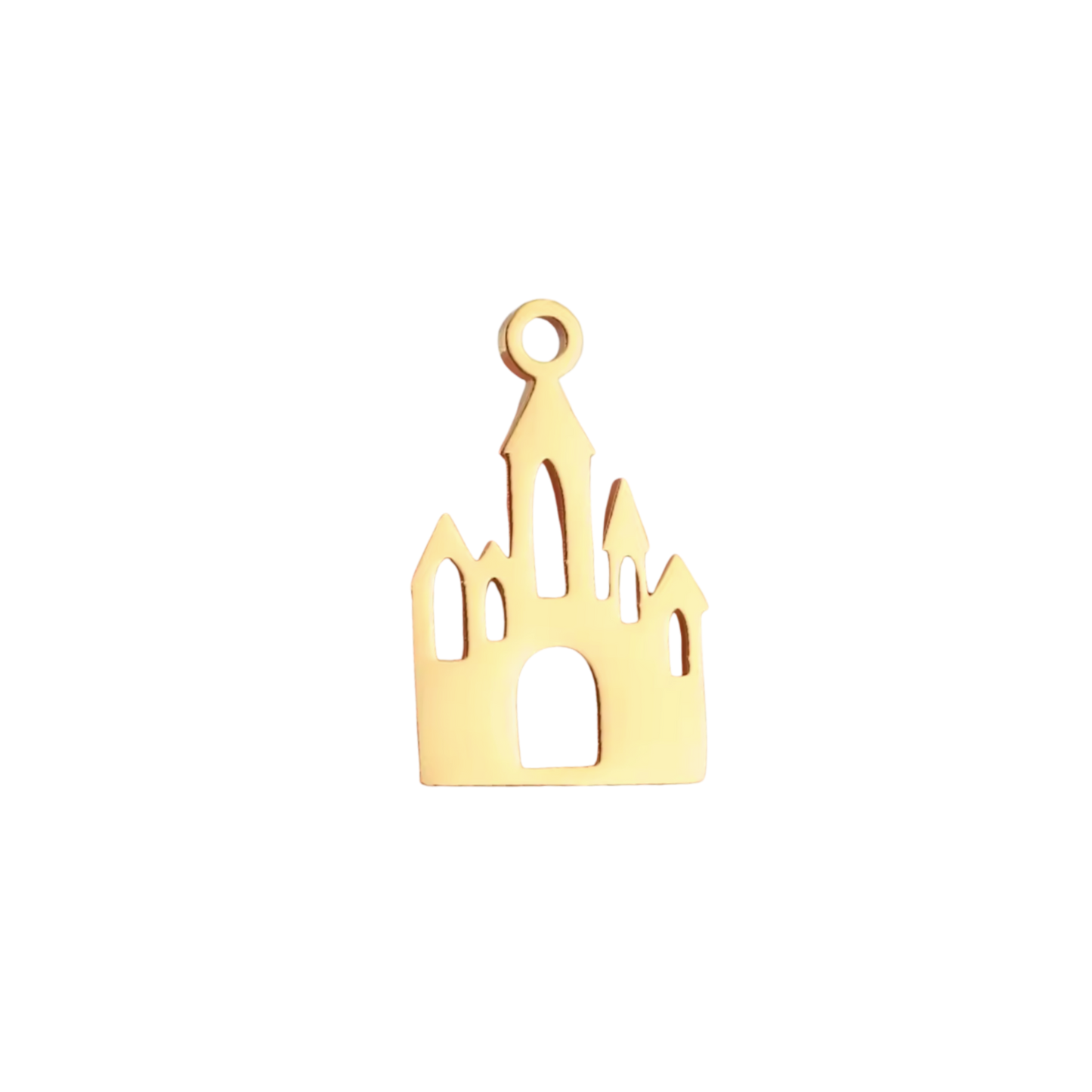 Medium Gold Castle Charm