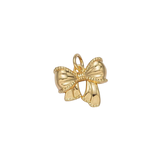 Mini Gold Bow Charm
