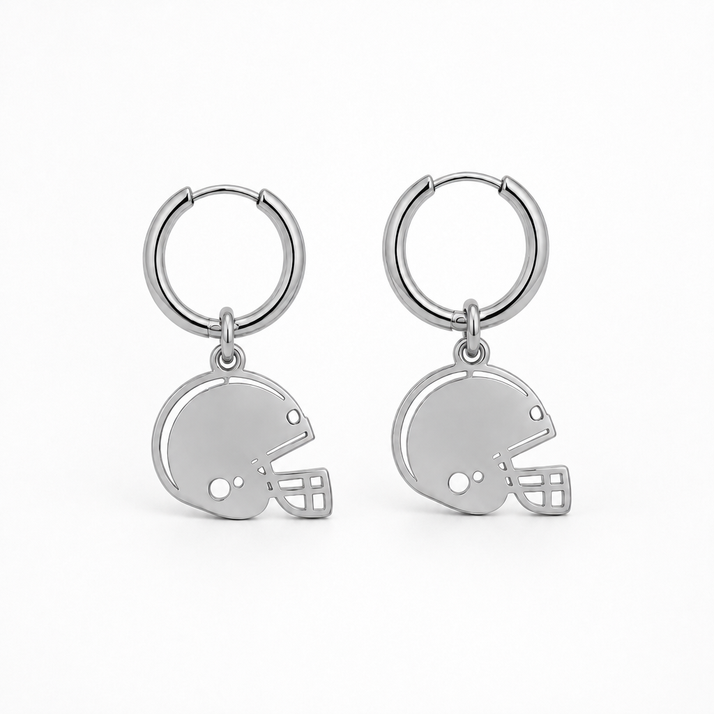 Football Helmet Dangle Earrings