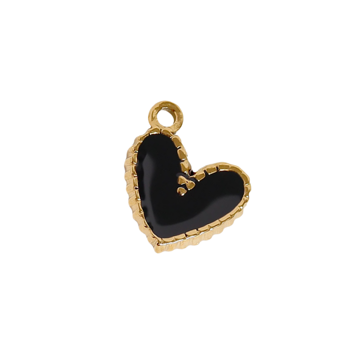 Small Gold Colored Heart Charms