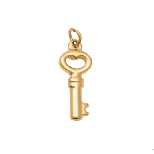 Medium Gold Key Charm