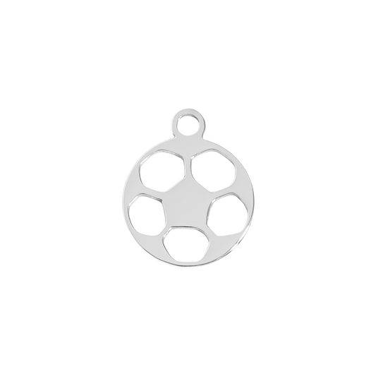 Silver Small Soccer Ball Charm
