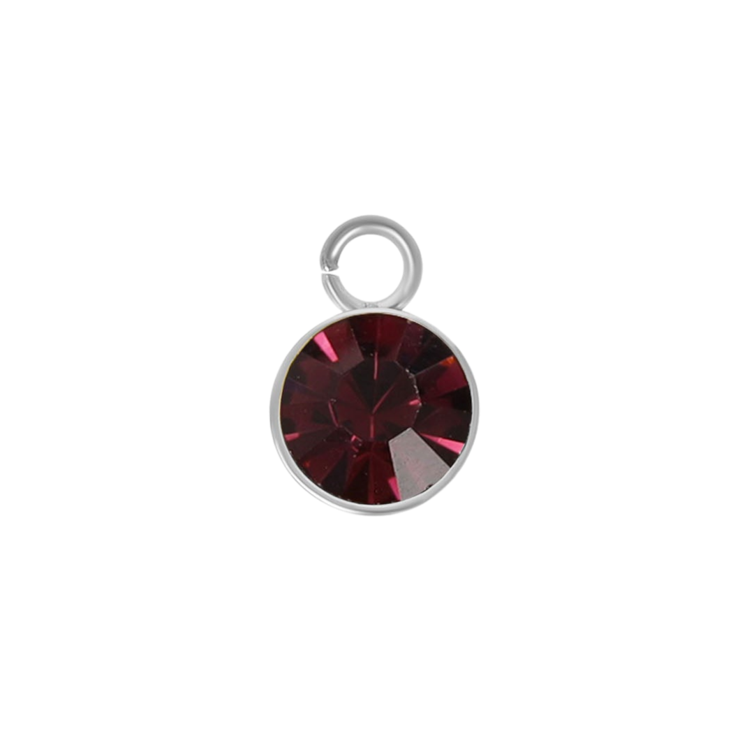 Mini Silver Birthstone Charms