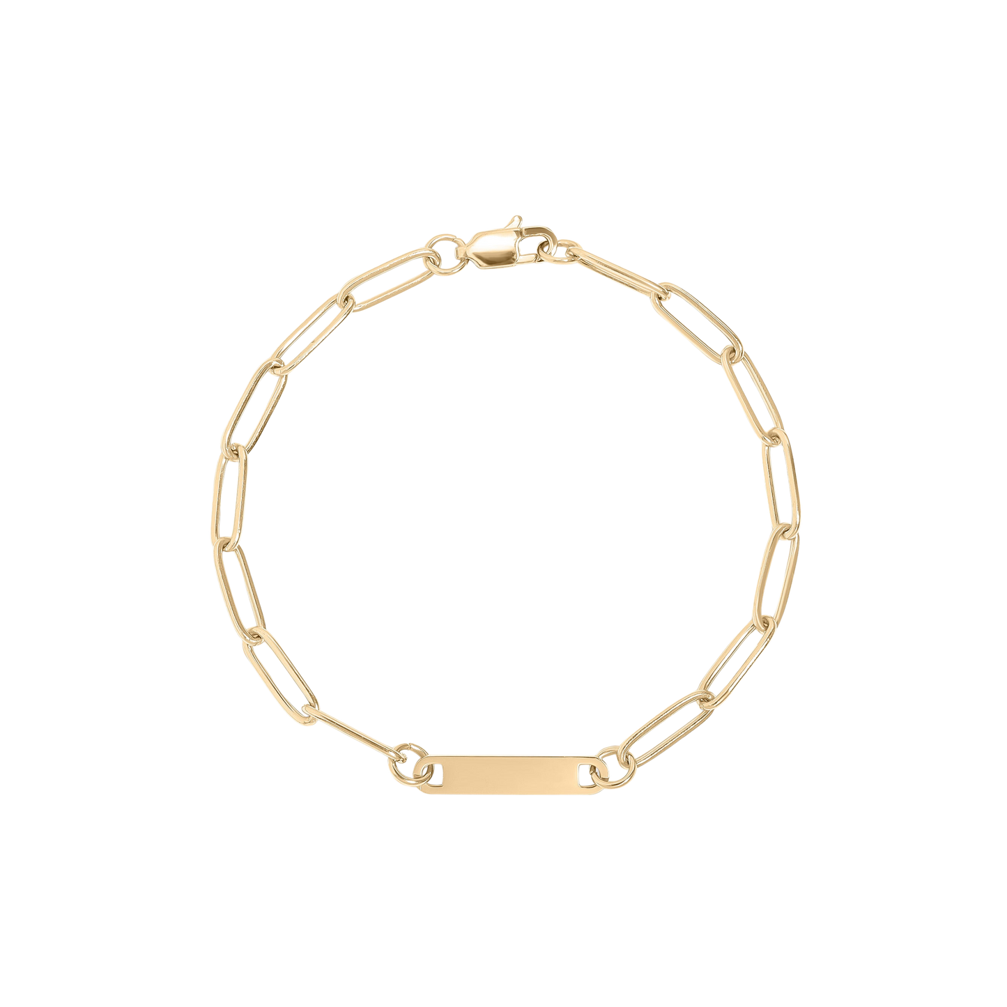 18K 1, 2, or 3 Bar Bracelet (Engravable)