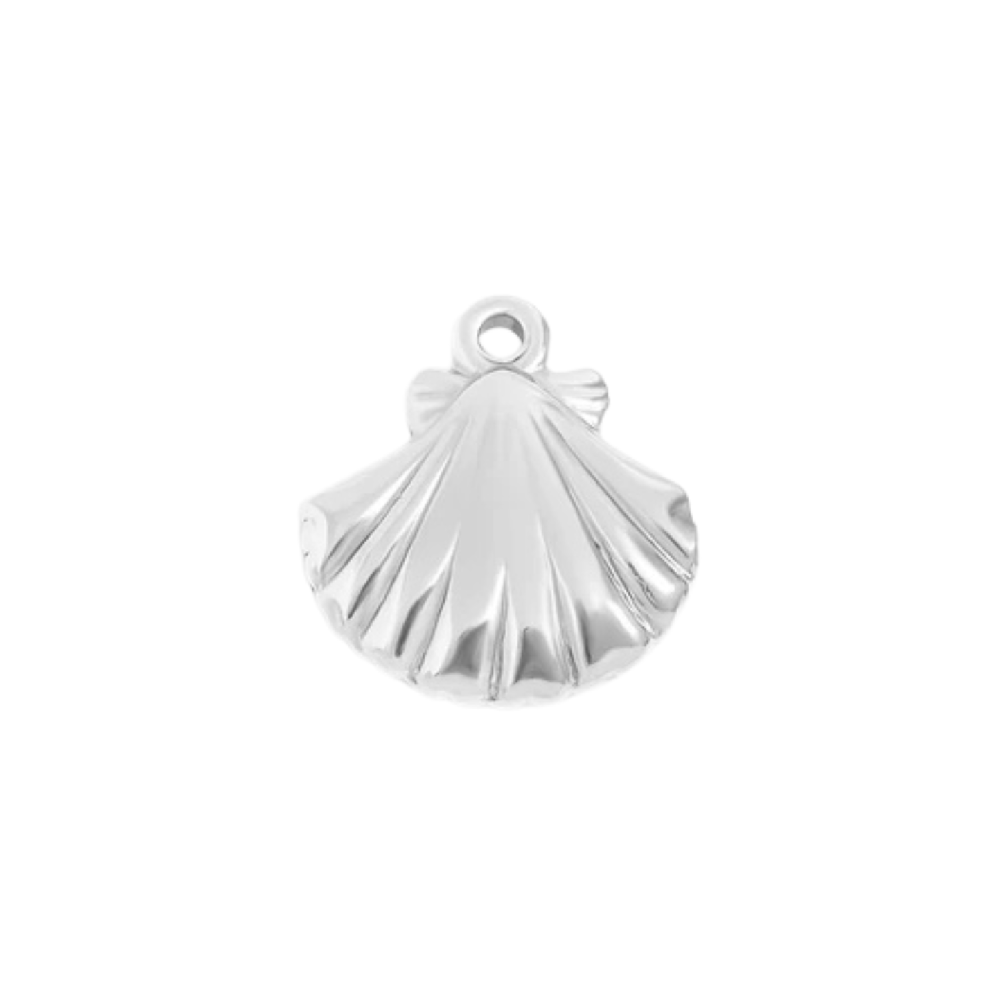 Medium Silver Clam Shell Charm