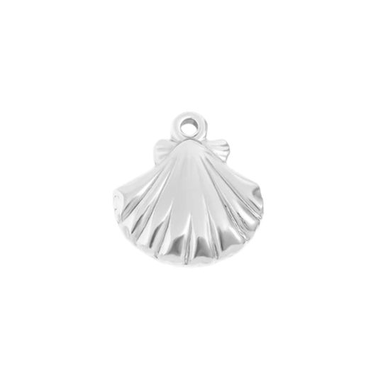 Medium Silver Clam Shell Charm
