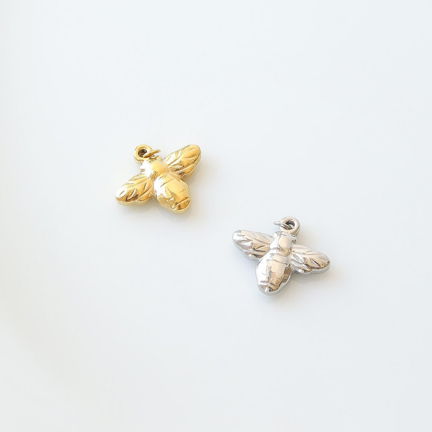 Medium Silver Bee Charm