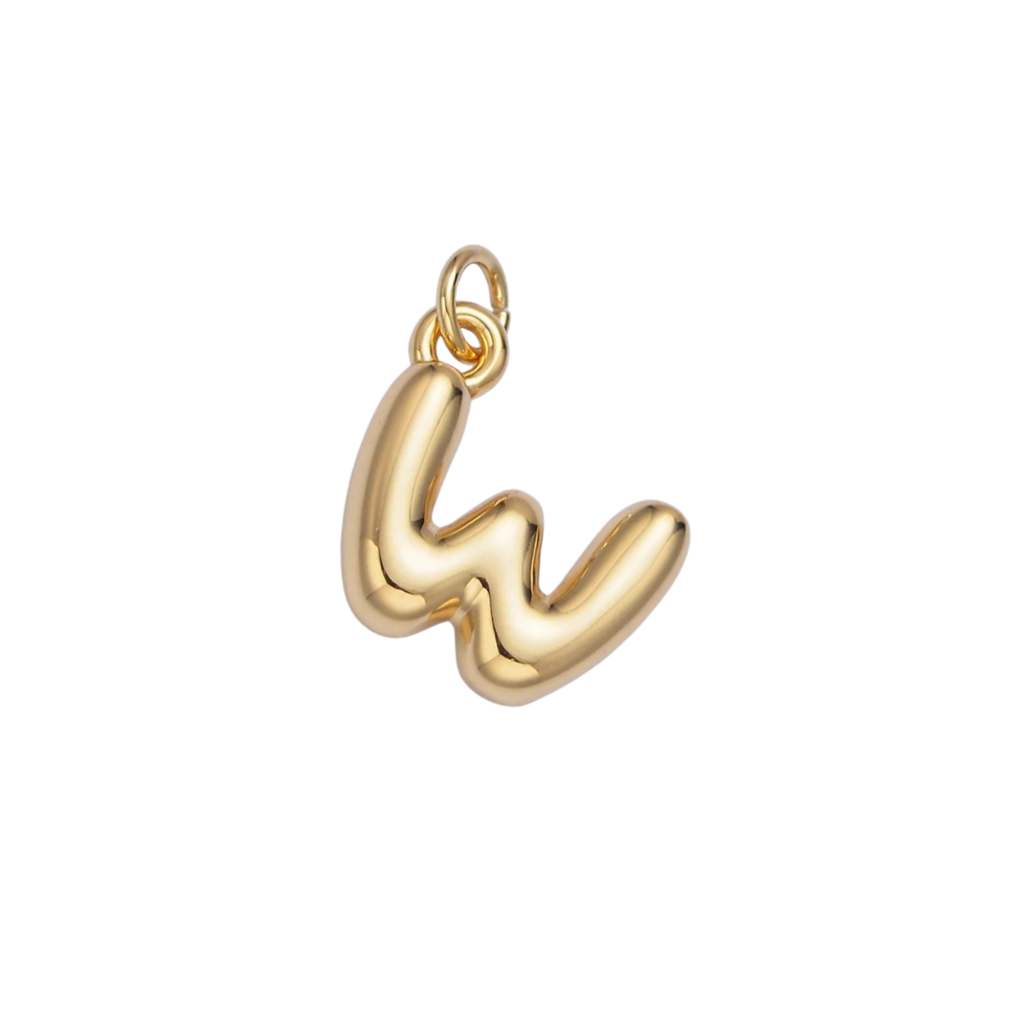 Mini Bubble Initial Charm