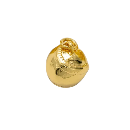 Small Gold Baseball/Softball Charm