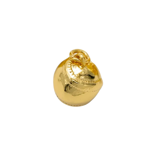 Small Gold Baseball/Softball Charm