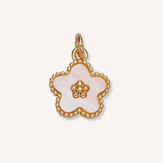 Small Flower Shell Charm