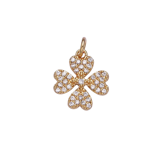 Small Four-Leaf Clover Charm