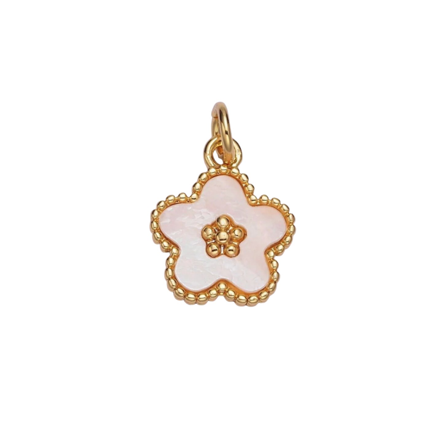 Small Flower Shell Charm