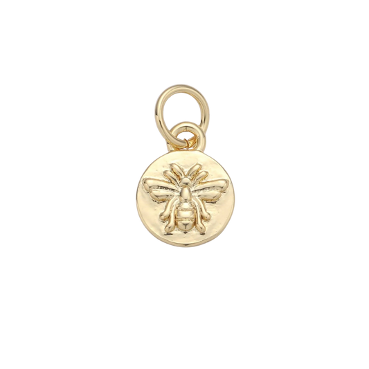 Mini Bee Disc Charm