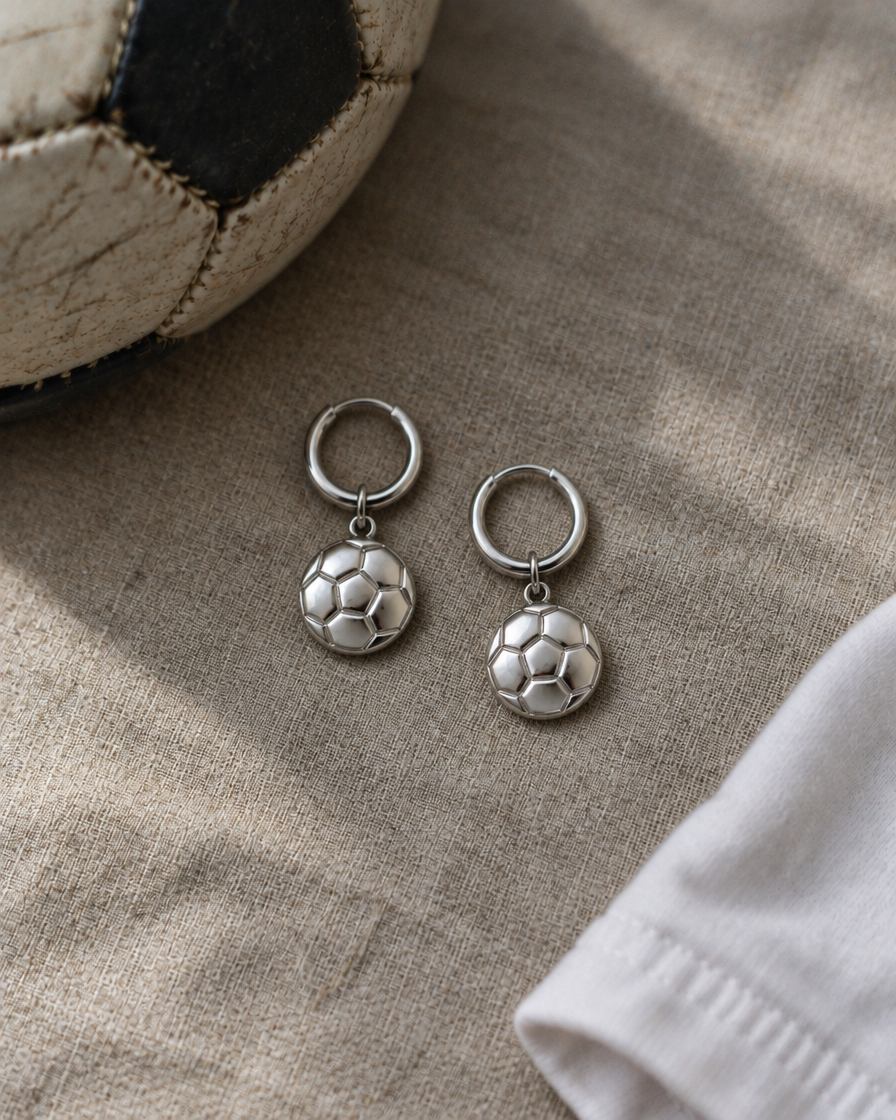 Soccer Ball Dangle Earrings