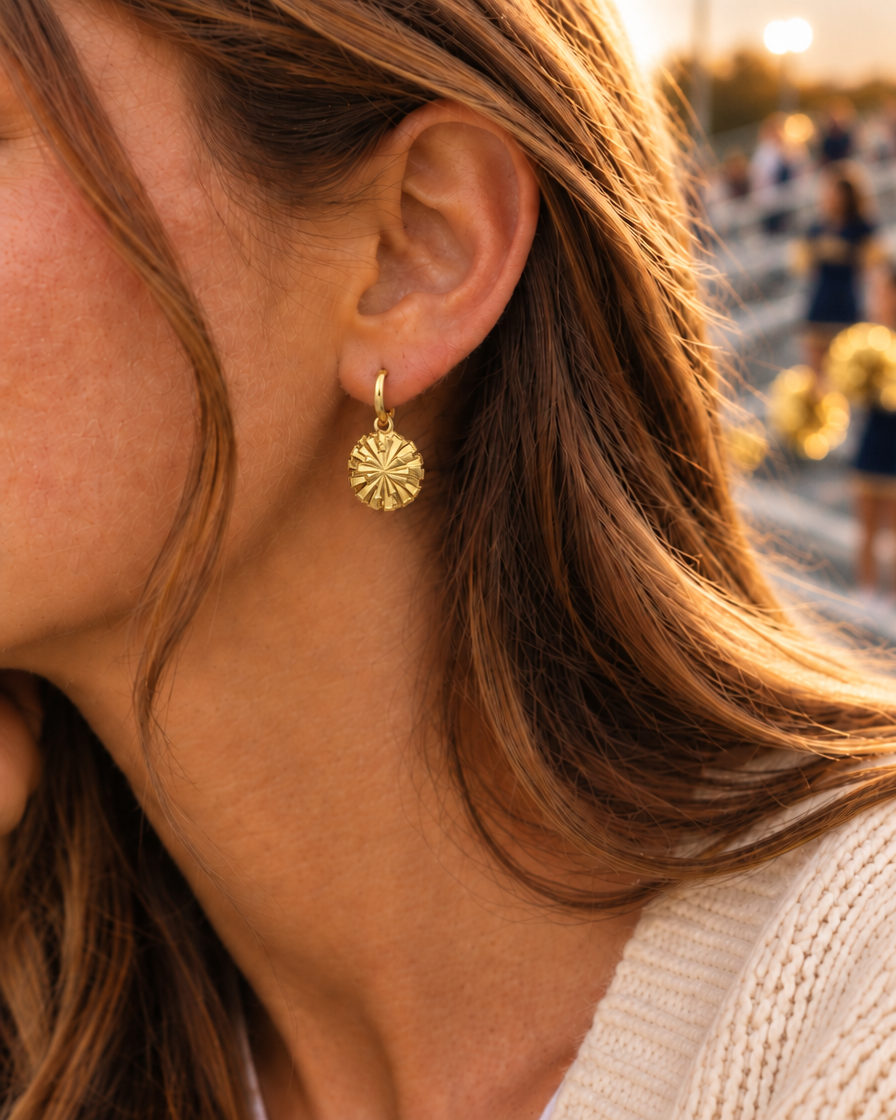 Pom Dangle Earrings