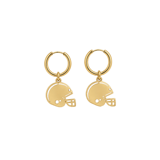 Football Helmet Dangle Earrings
