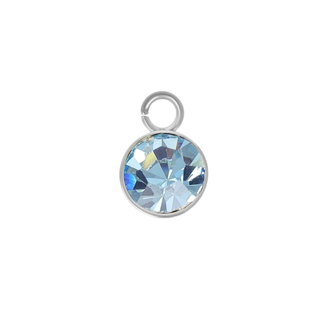 Mini Silver Birthstone Charms