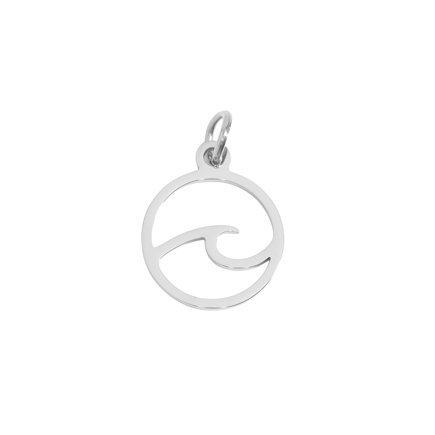 Medium Silver Wave Charm
