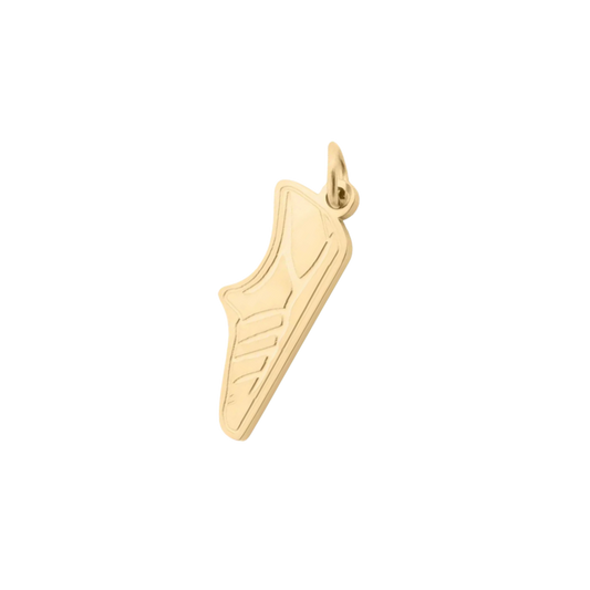 Medium Gold Flat Cleat/Track Shoe Charm