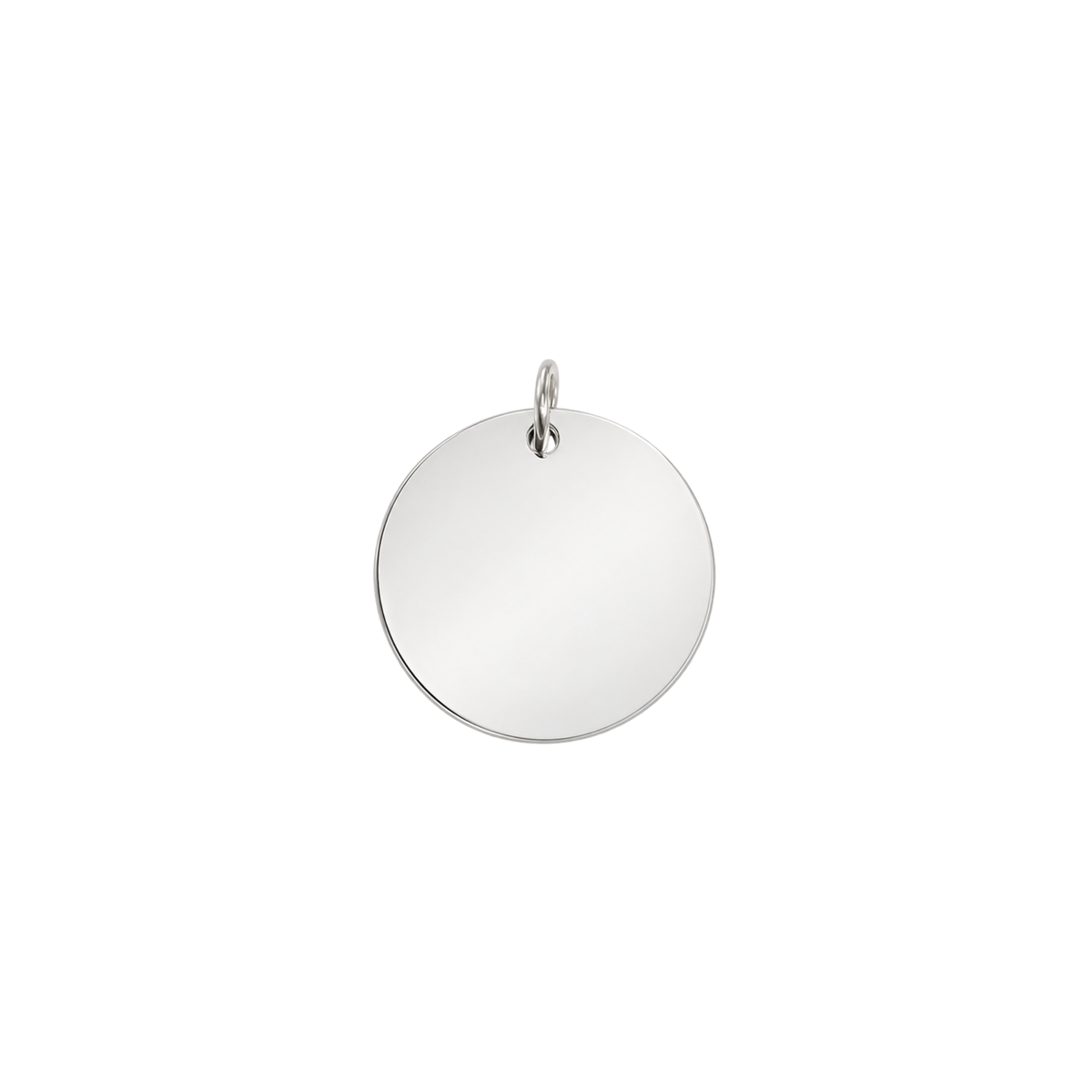 Silver Disc Charms (Engravable)