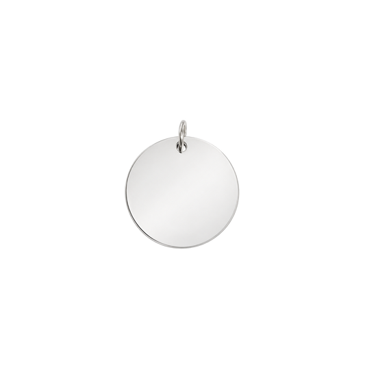 Silver Disc Charms (Engravable)