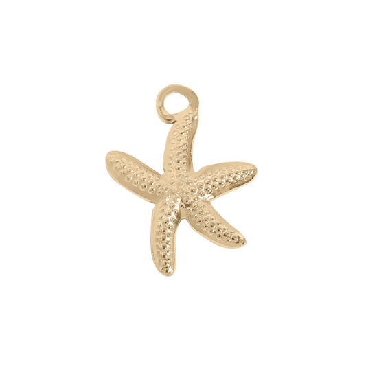 Medium Gold Starfish Charm