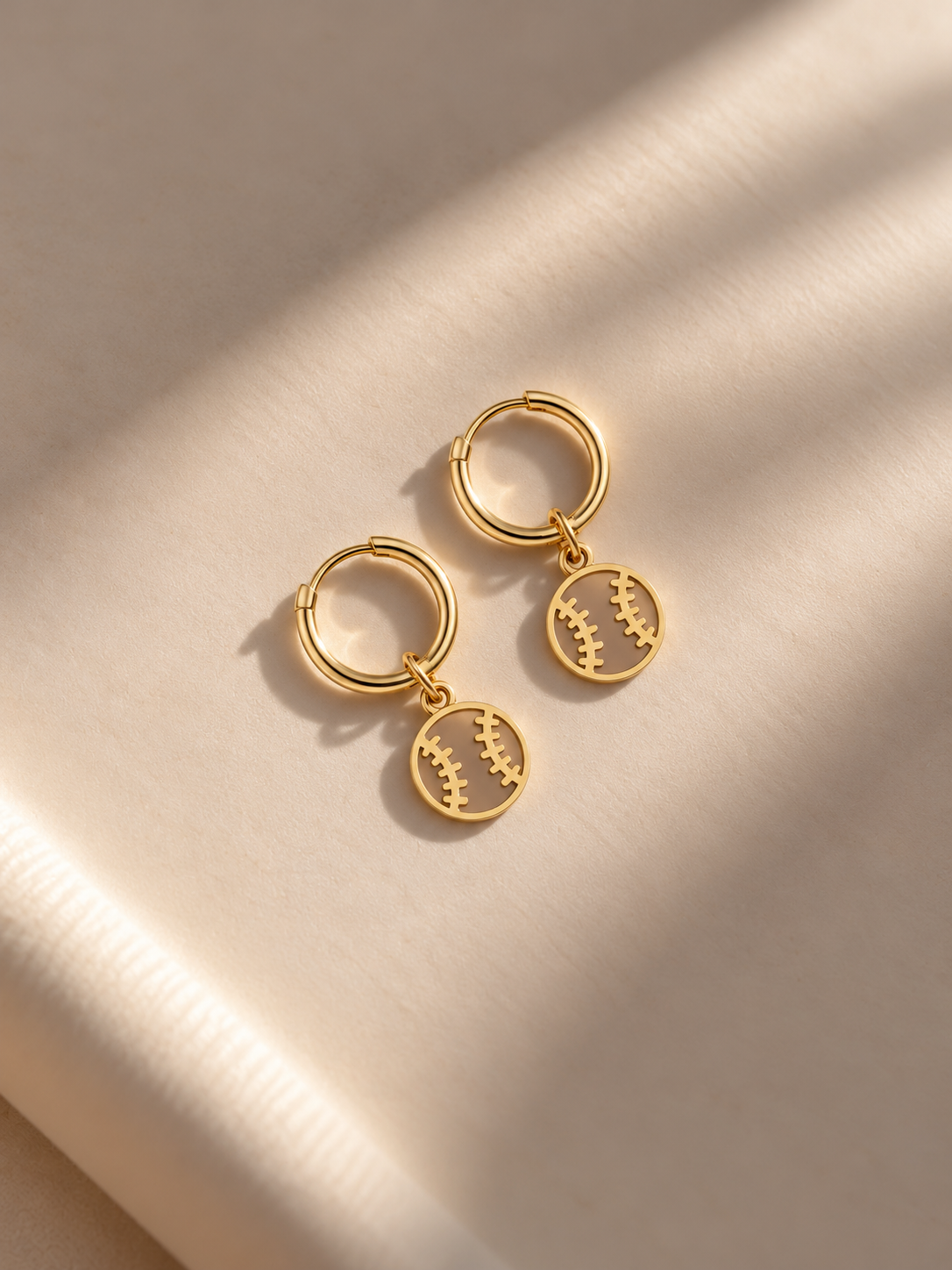 Baseball Dangle Earrings