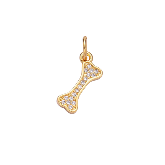 Small Dog Bone Charm