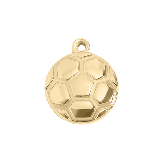 Medium Gold Soccer Ball Charm