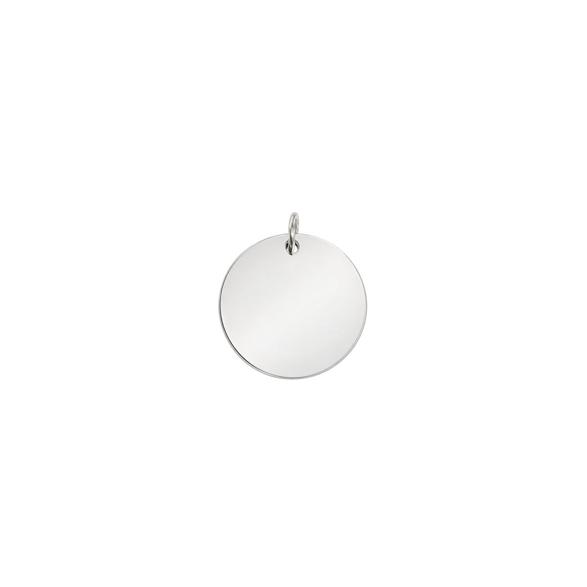 Silver Disc Charms (Engravable)