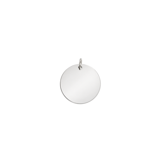 Silver Disc Charms (Engravable)