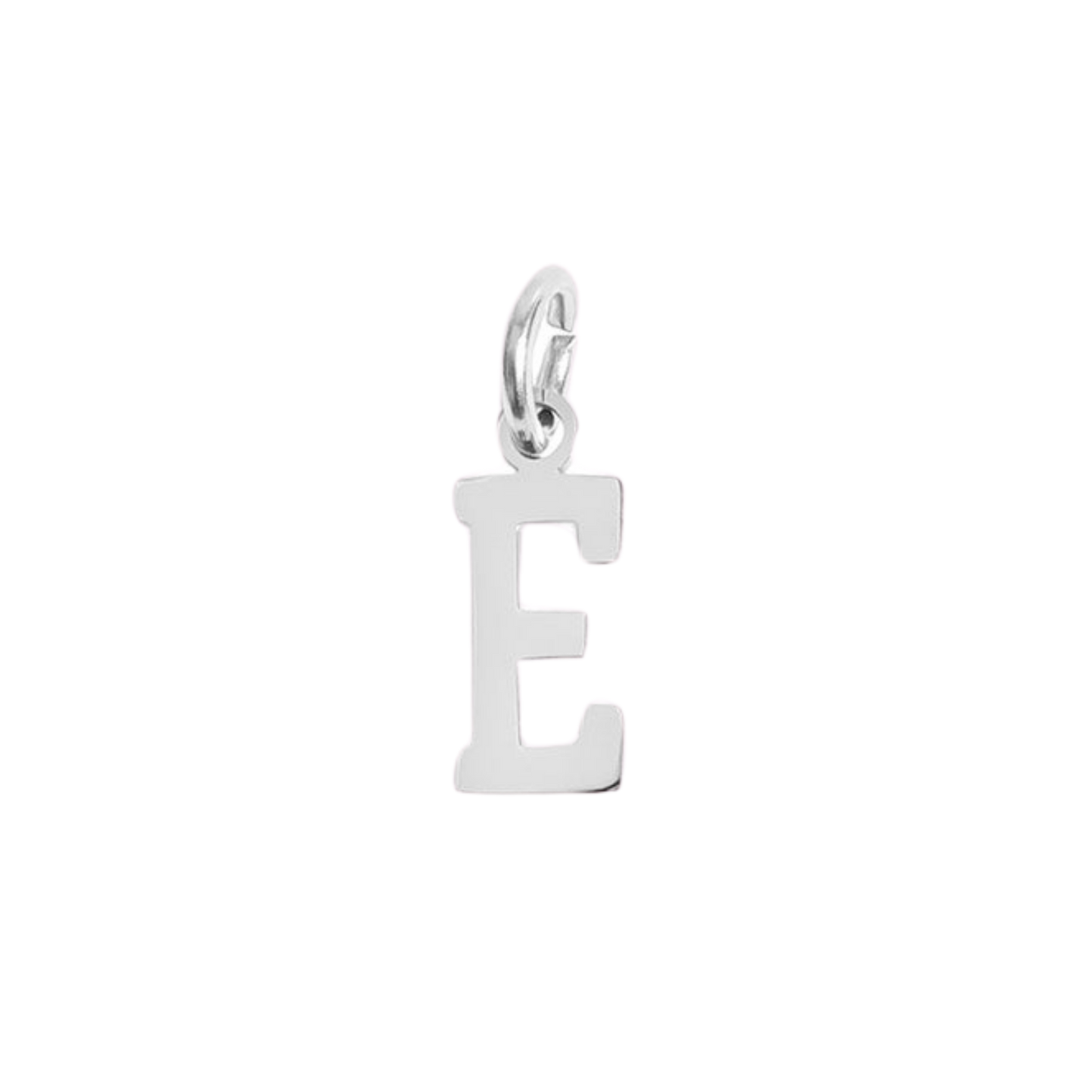 Small Silver Varsity Initial Charms