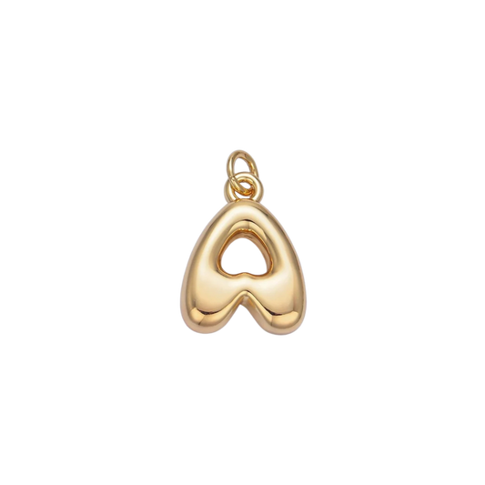 Mini Bubble Initial Charm