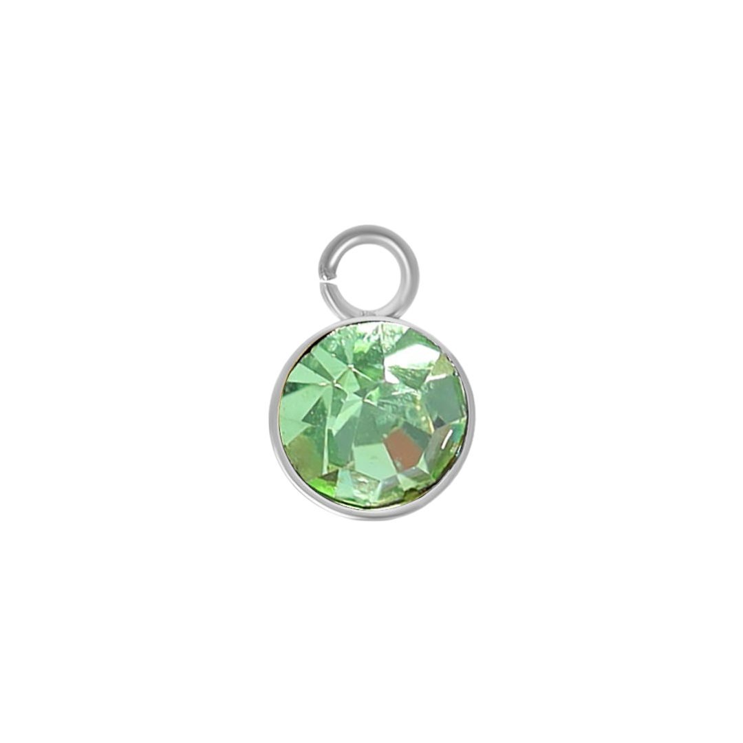 Mini Silver Birthstone Charms