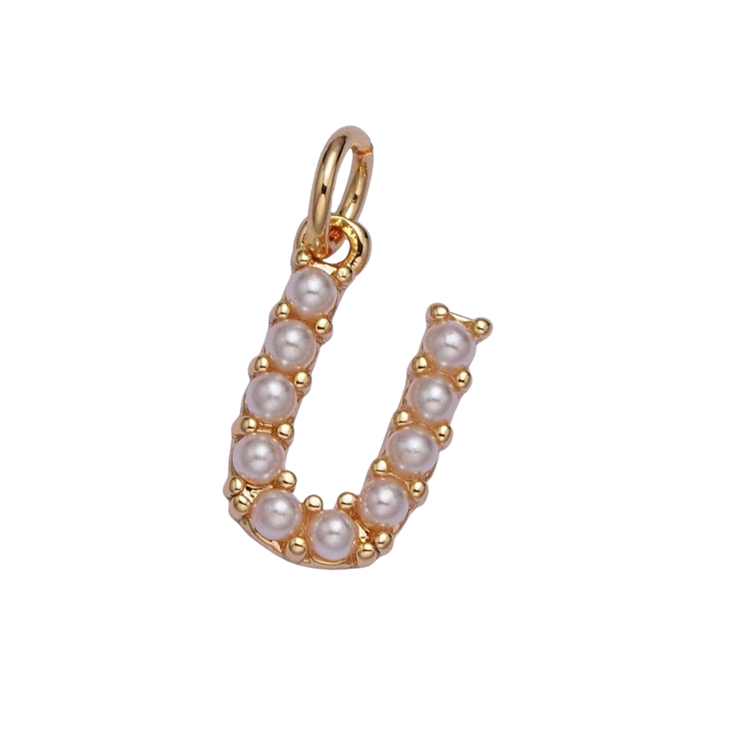 Medium Pearl Initial Charm