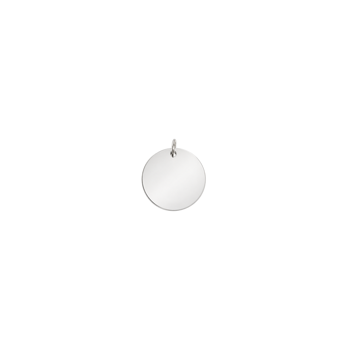 Silver Disc Charms (Engravable)