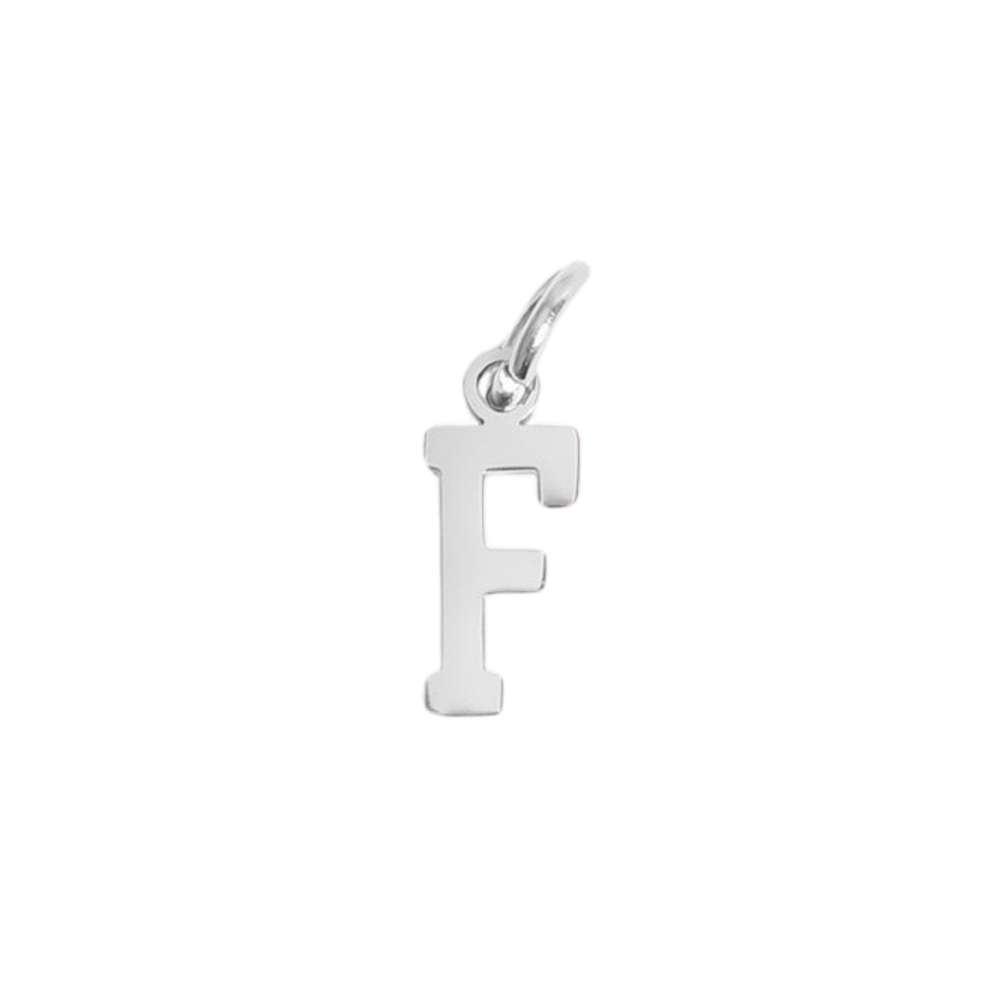 Small Silver Varsity Initial Charms