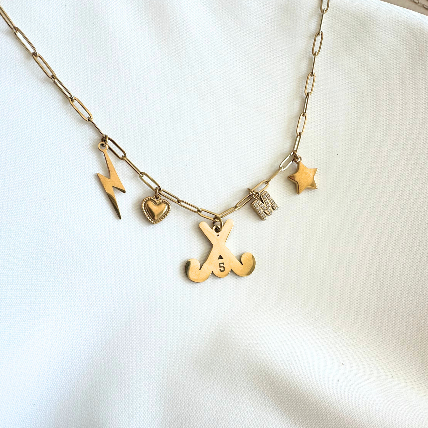 Field Hockey Charm Necklace