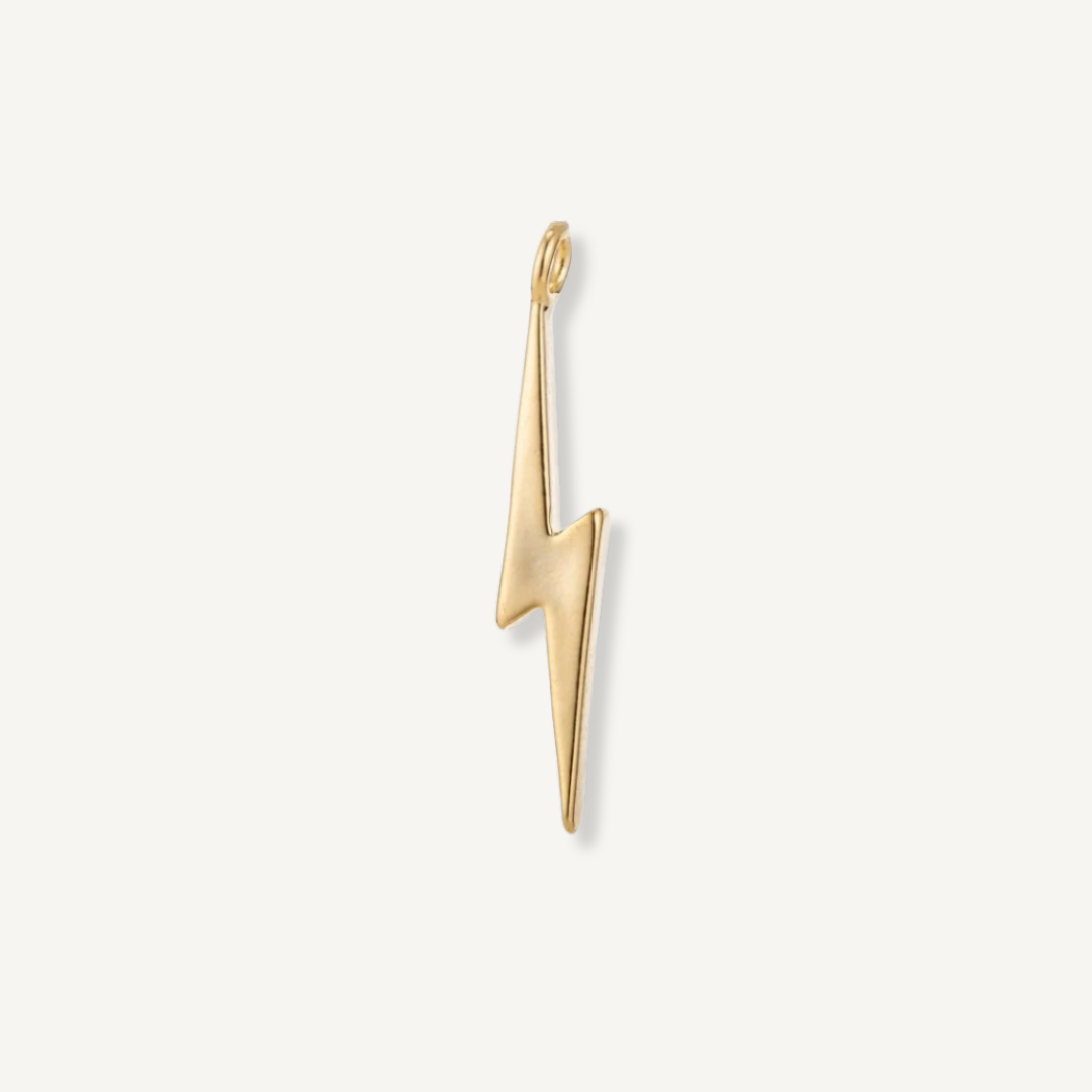 Small Gold Lightning Bolt