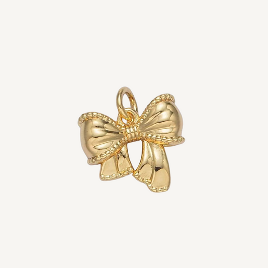 Mini Gold Bow Charm