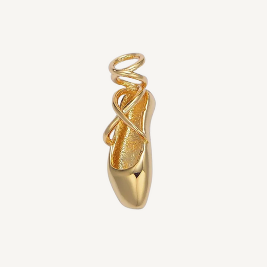 Small Gold Ballet Shoe