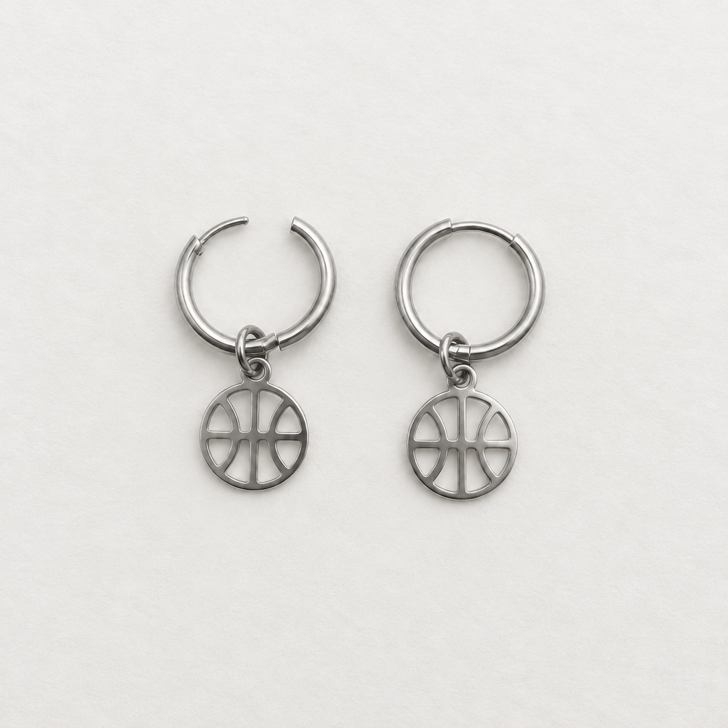 Basketball Dangle Earrings