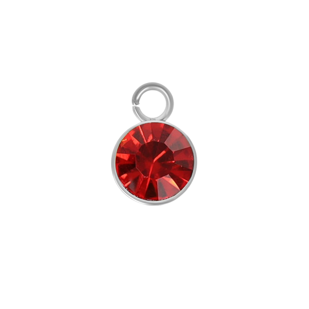 Mini Silver Birthstone Charms