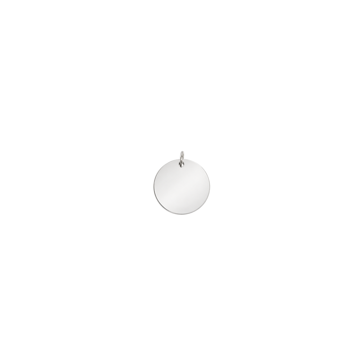 Silver Disc Charms (Engravable)